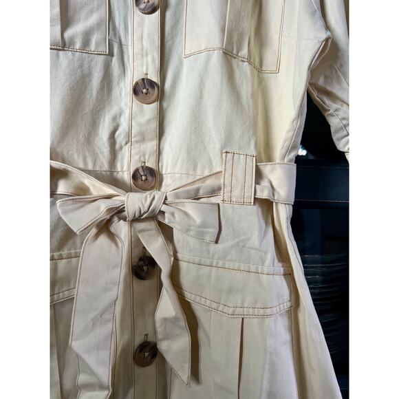 MINKPINK Zala Mini Dress - Ecru - Size: Medium NWT - Picture 5 of 7